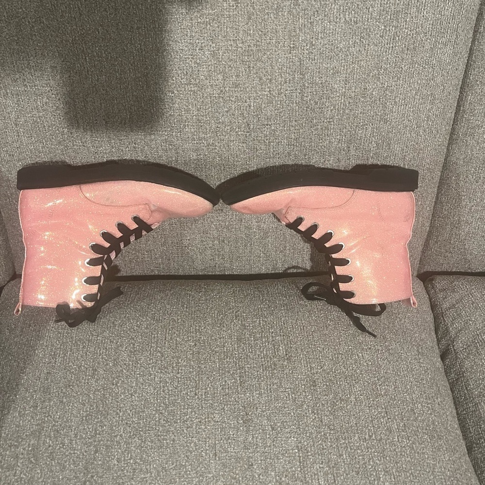 There Abouts Girls Pink Glittery Pink Shimmery boots with side zipper! Size 2M. - Picture 8 of 16